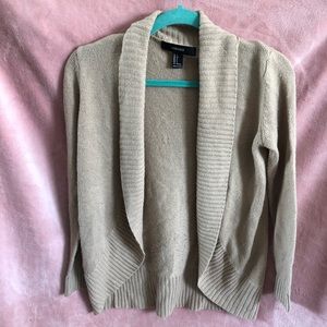 Forever 21 tan cardigan